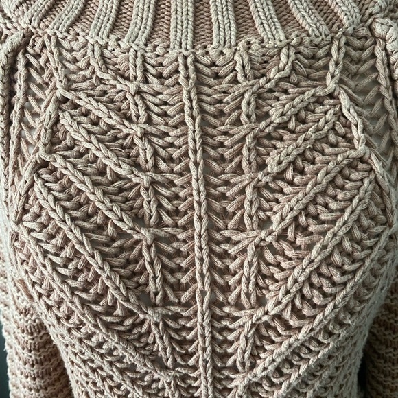 Free People Sweetheart Mock Neck Drop Dolman Sleeve Chunky knit sweater - Picture 12 of 14